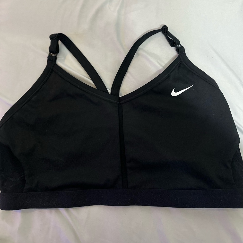 Nike Black Racerback Sports Bra with Adjustable Straps